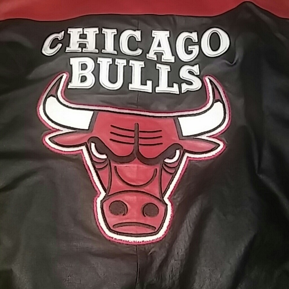 Chicago Bulls Jeff Hamilton leather jacket sz XL